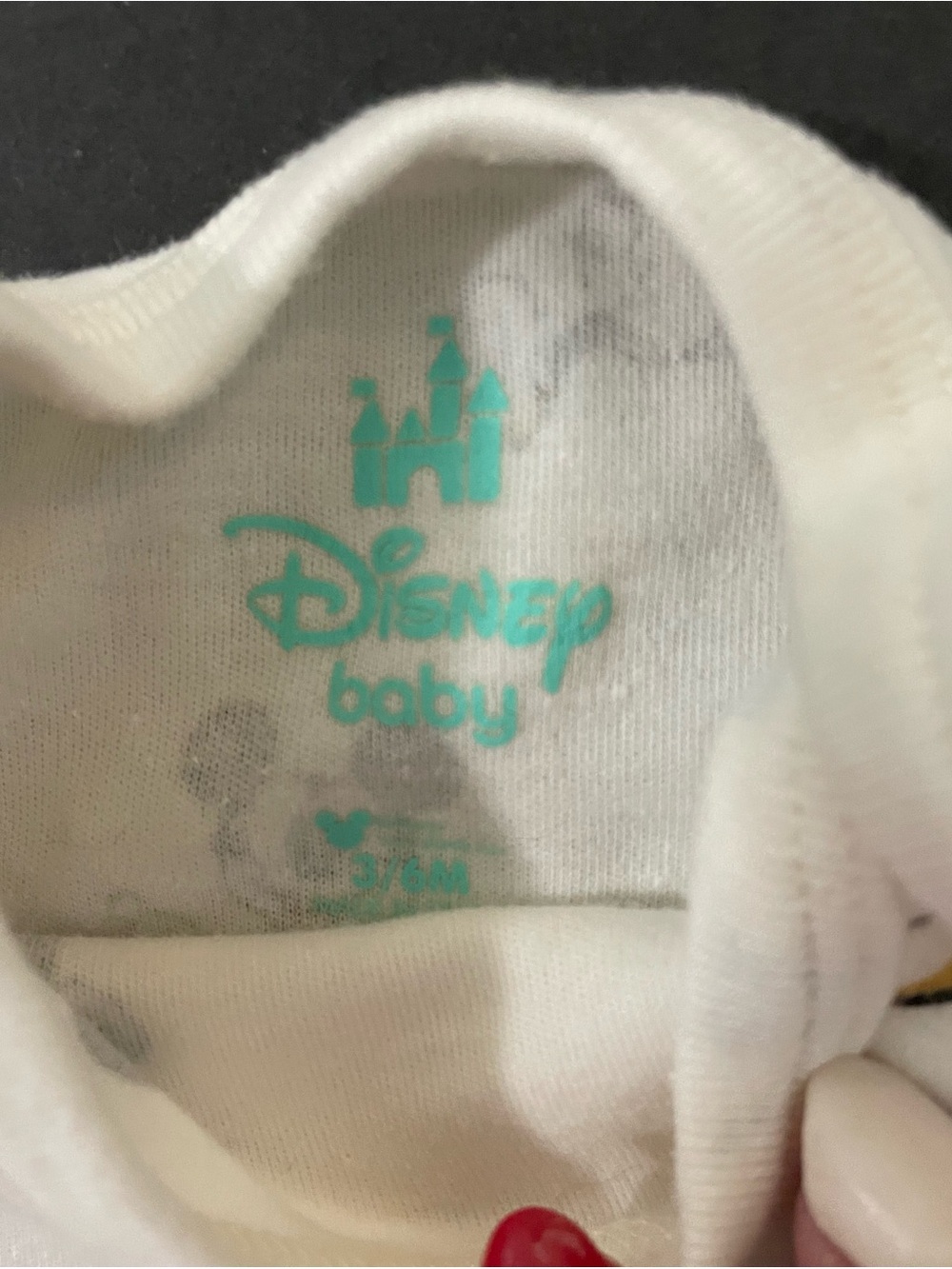 Disney Cream Mickey Mouse Printed Long-Sleeve One-Piece - Picture 4 of 10